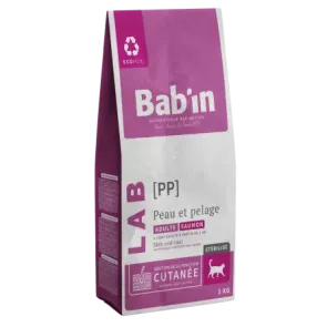 غذای گربه عقیم بابین مخصوص پوست و مو (1/5 کیلوگرم)