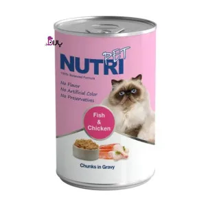 کنسرو گربه نوتری پت چانک مرغ و ماهی (425 گرم)